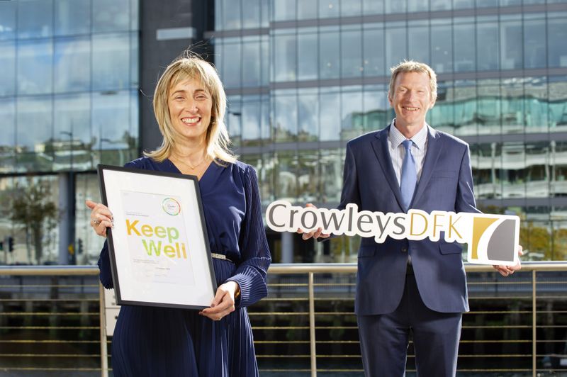 Crowleys DFK awarded Ibec Keepwell Mark for commitment to Employee Wellness